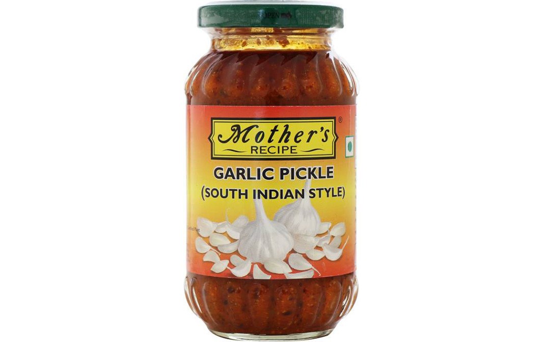 Mother's Recipe Garlic Pickle (South Indian Style)   Glass Jar  300 grams